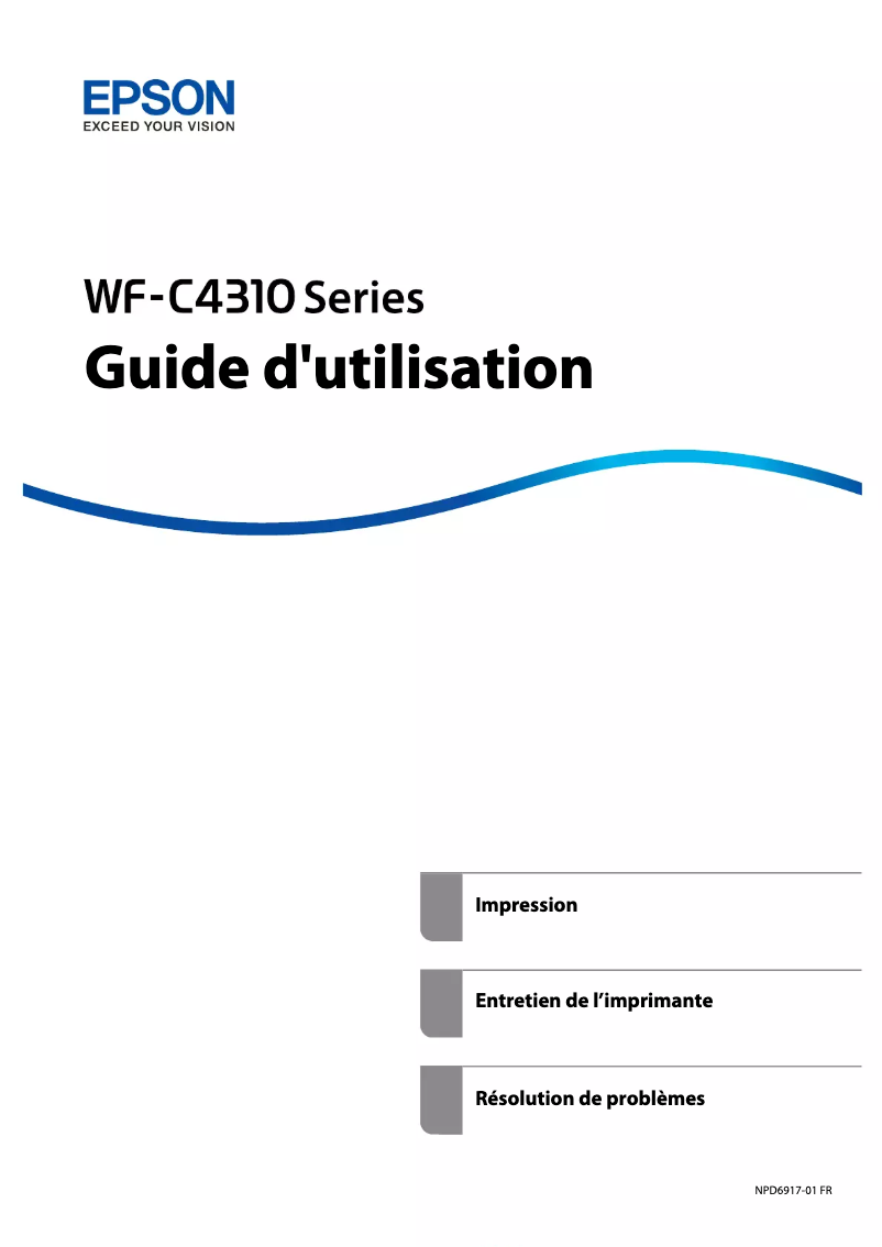 Page n°1 - Manuel utilisateur Epson WorkForce Pro WF-C4310DW