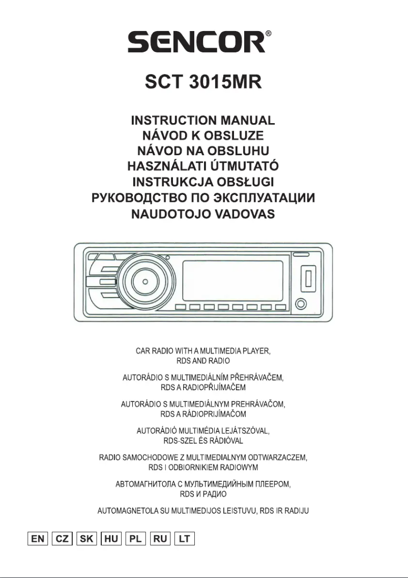 Página 1 del manual Manual de usuario Sencor SCT 3015MR