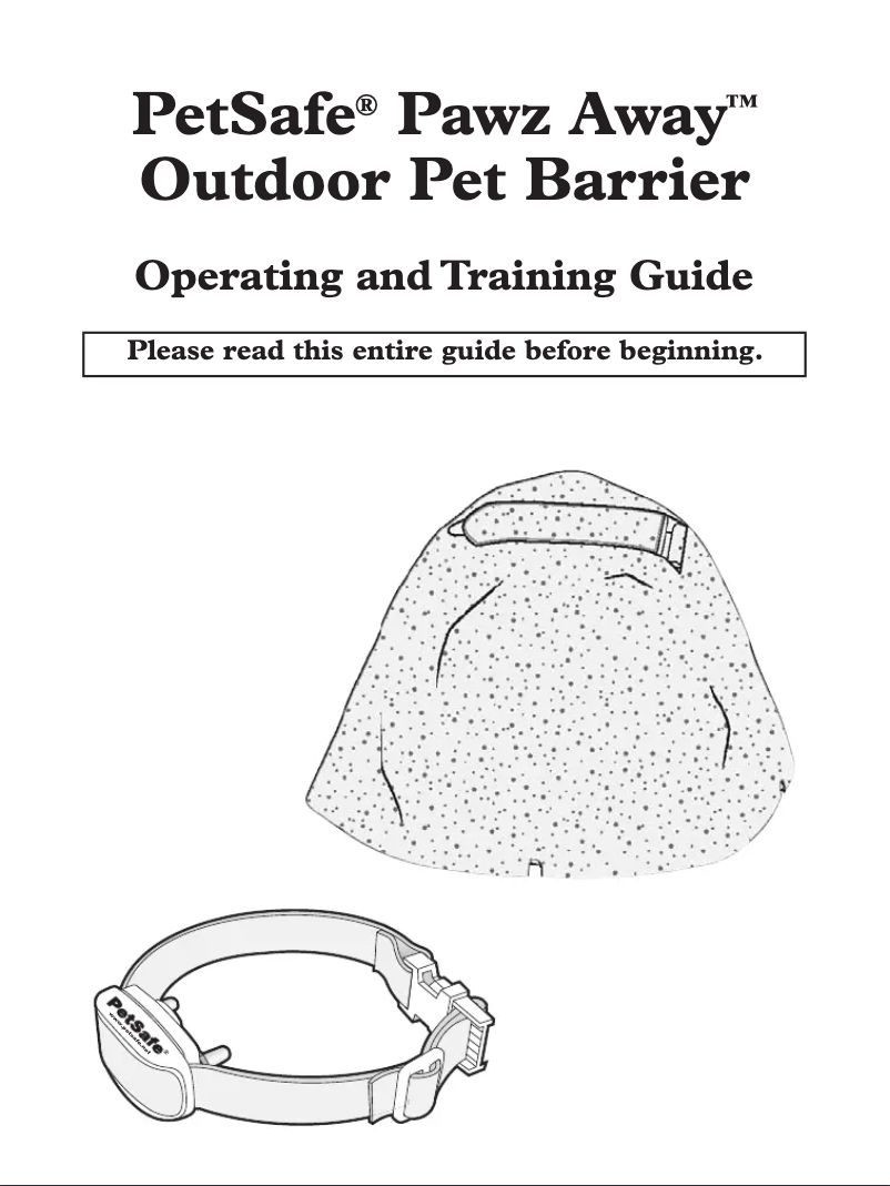 Page 1 de la notice Manuel utilisateur PetSafe Pawz Away PWF00-11923