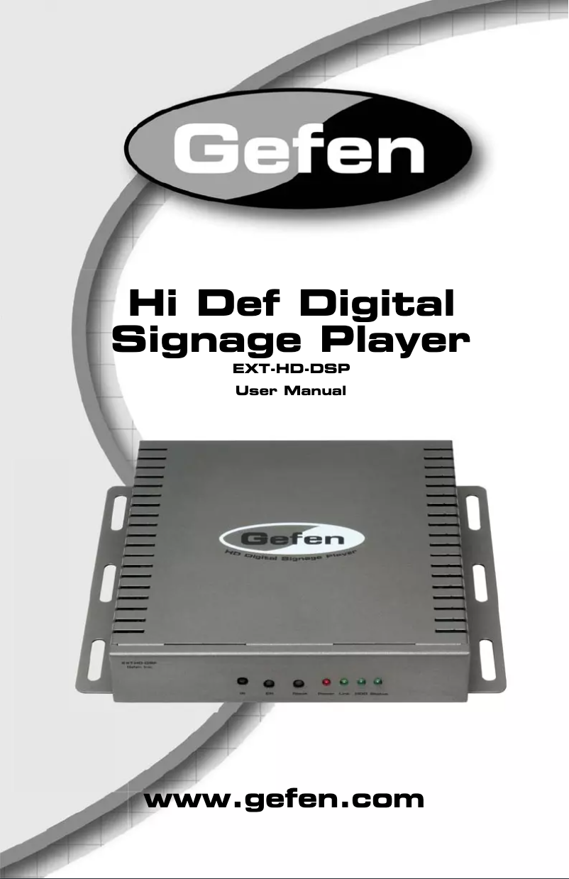 Página 1 del manual Manual de usuario Gefen EXT-HD-DSP