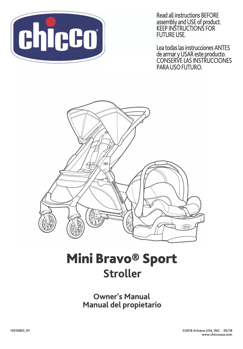 Page 1 de la notice Manuel utilisateur Chicco Mini Bravo Sport