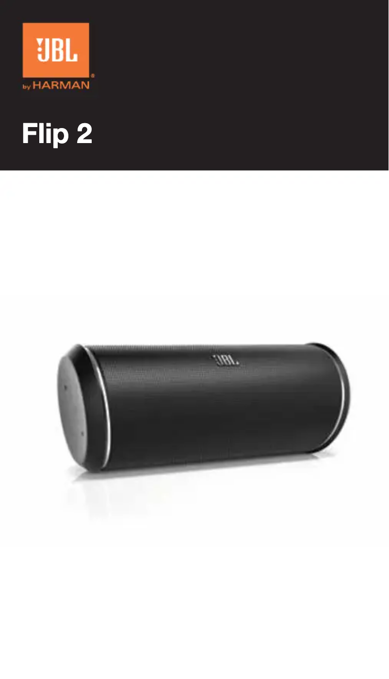 Page 1 de la notice Manuel utilisateur JBL Flip 2
