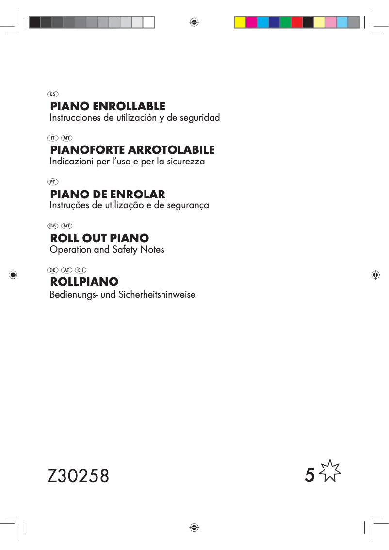 Image de la première page du manuel de l'appareil Z30258