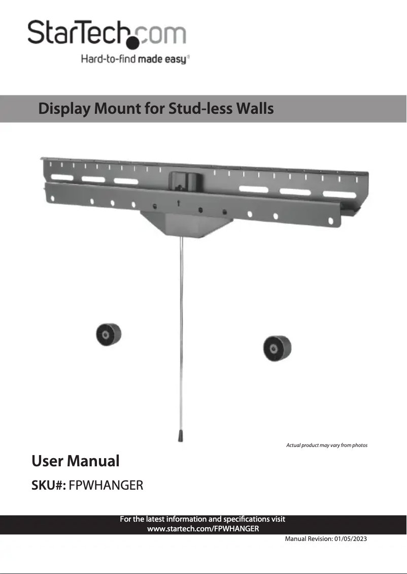 Image de la première page du manuel de l'appareil FPWHANGER