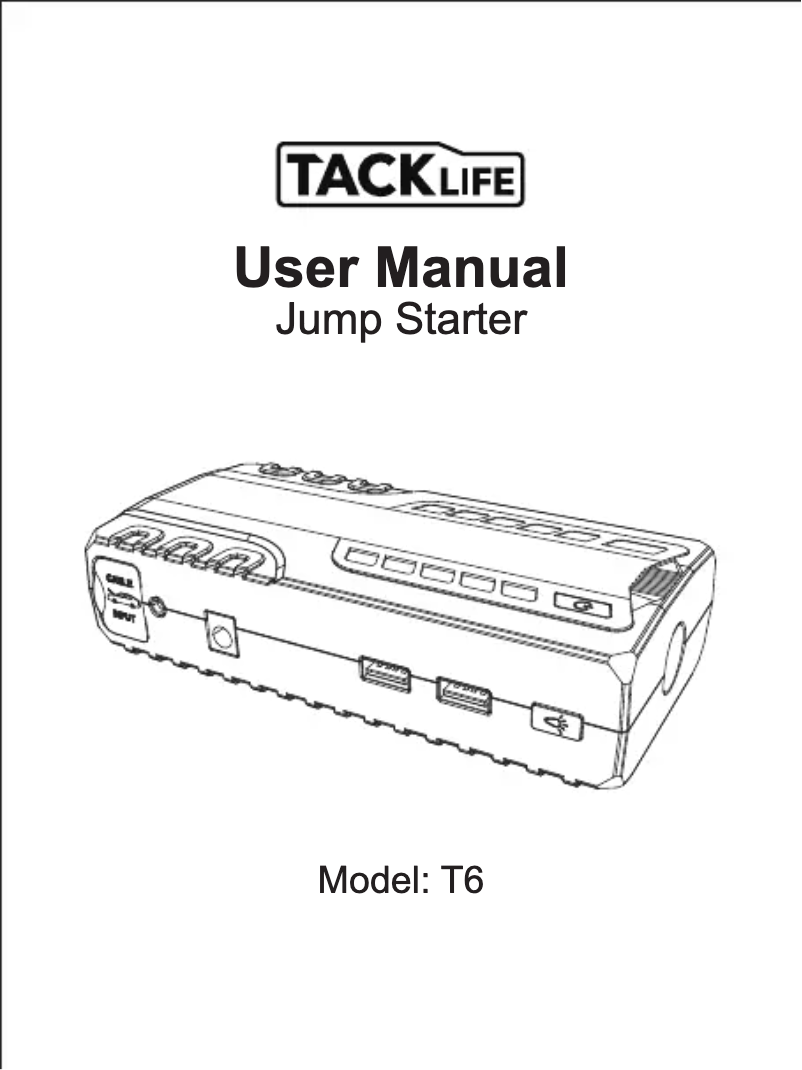 Página 1 del manual Manual de usuario Tacklife T6