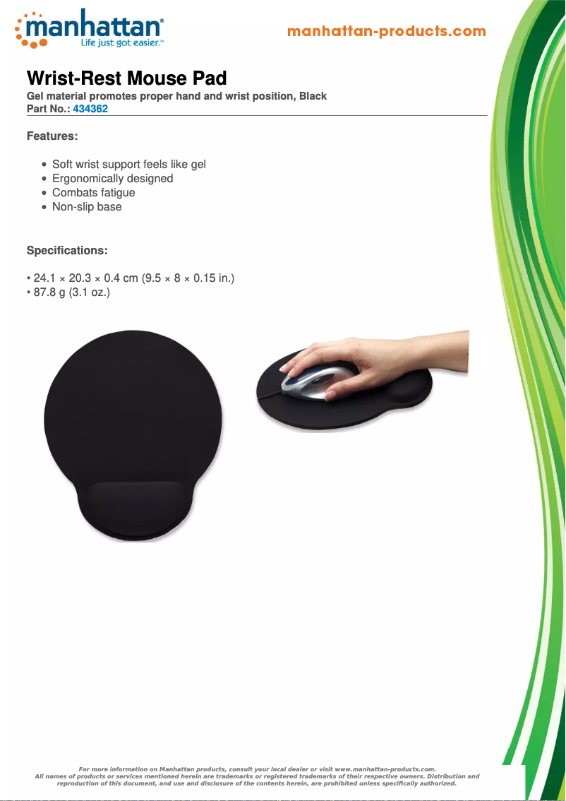 Page 1 of the manual Brochure Manhattan 434362