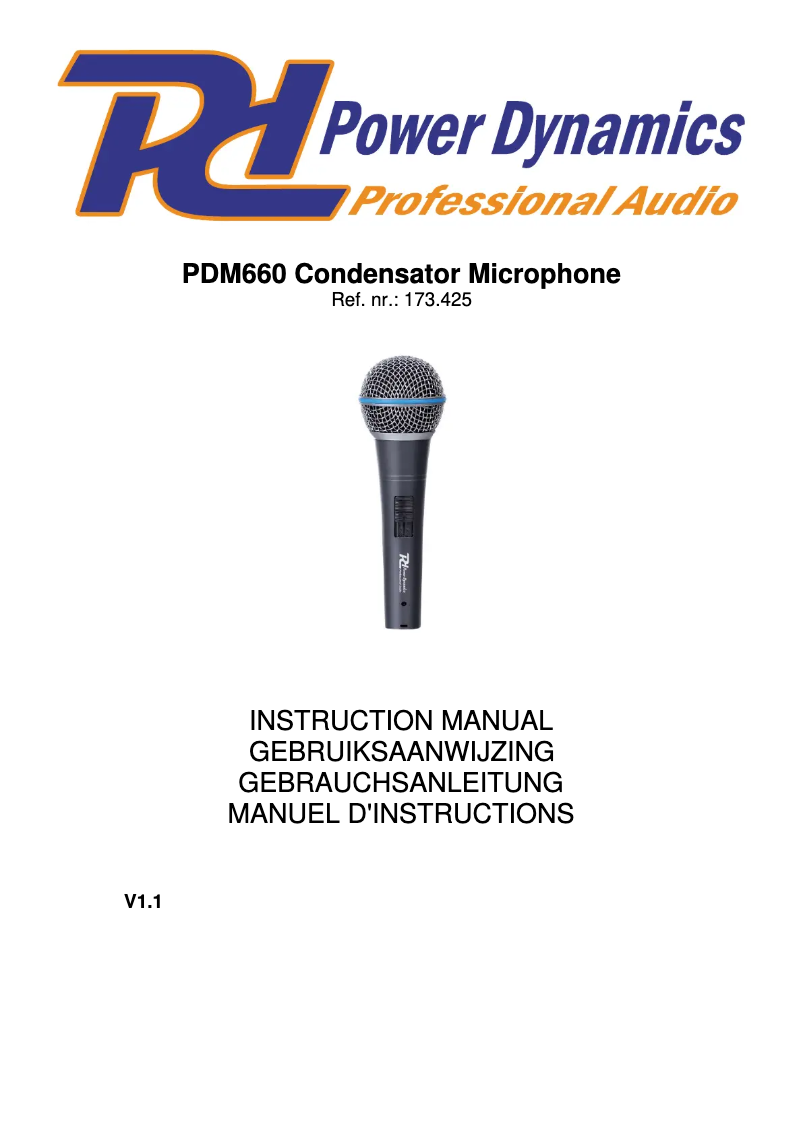 Image de la première page du manuel de l'appareil PDM660