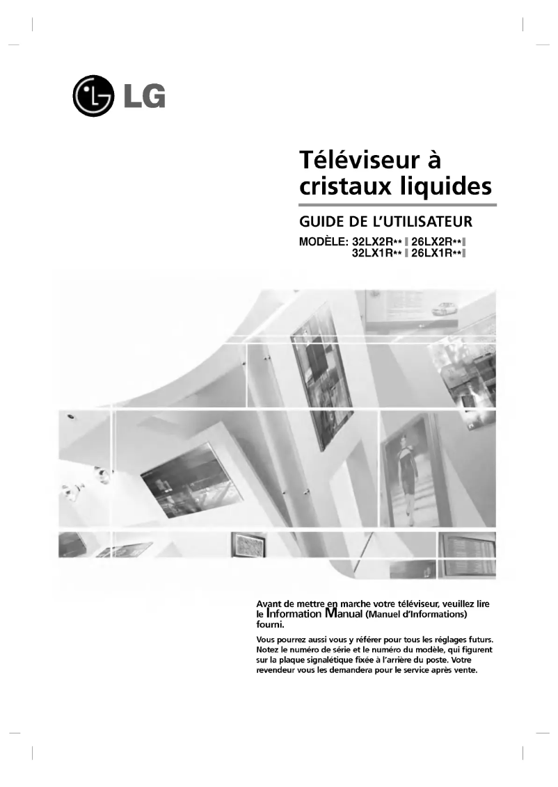 Page n°1 - Manuel utilisateur LG 26LX2R