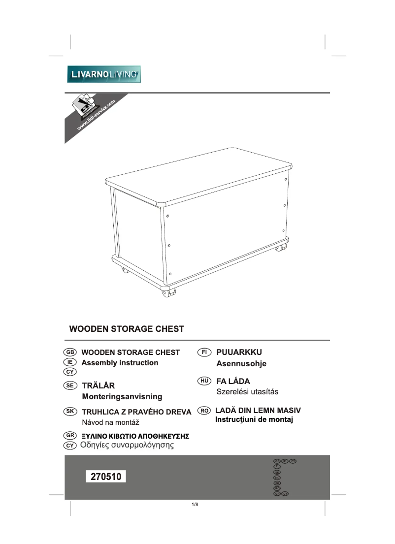 Image de la première page du manuel de l'appareil IAN 270510