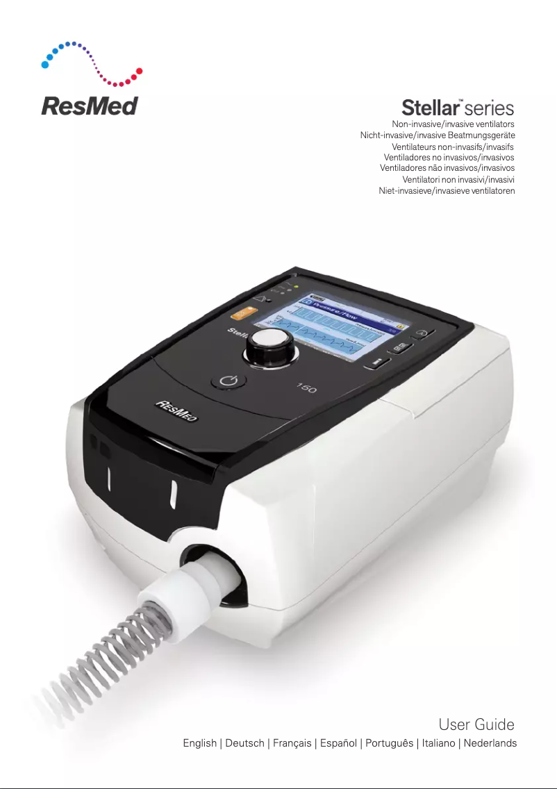 Page 1 de la notice Manuel utilisateur ResMed Stellar 150