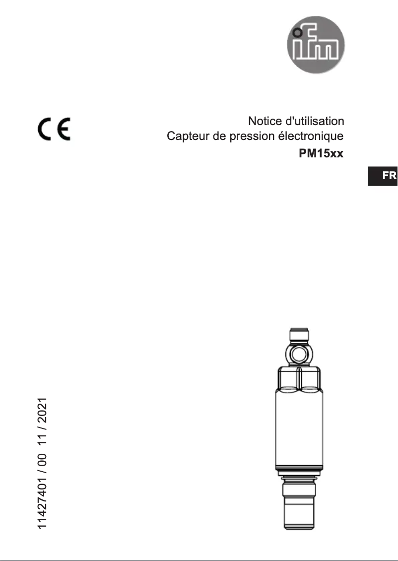 Page n°1 - Manuel utilisateur IFM PM1504