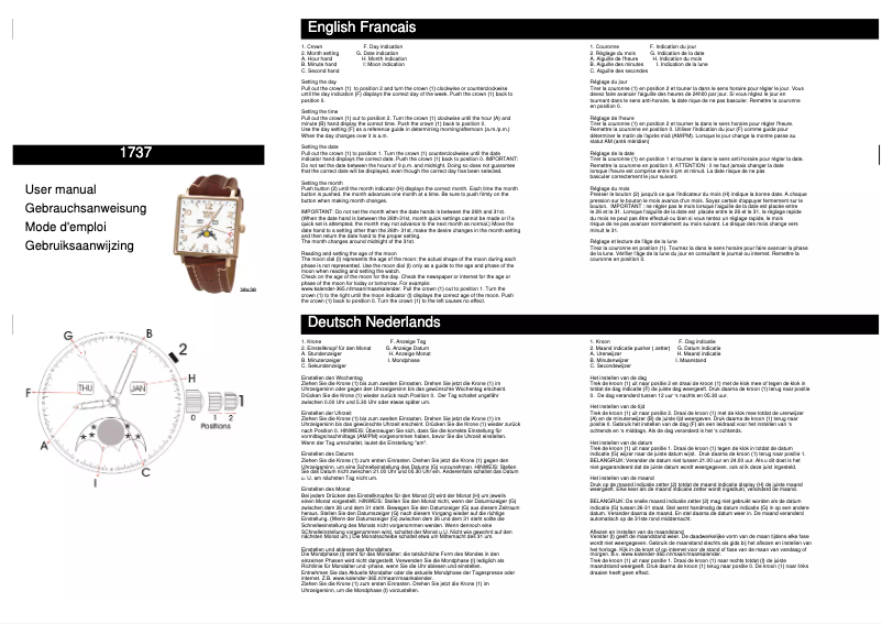 Image de la première page du manuel de l'appareil 1737
