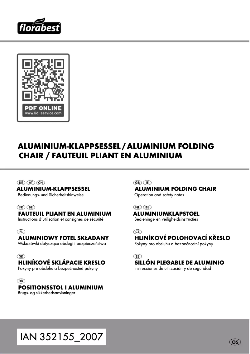 Image de la première page du manuel de l'appareil IAN 352155