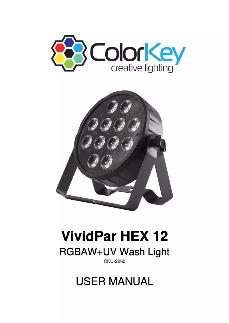 Page n°1 - Manuel utilisateur ColorKey VividPar Hex 12