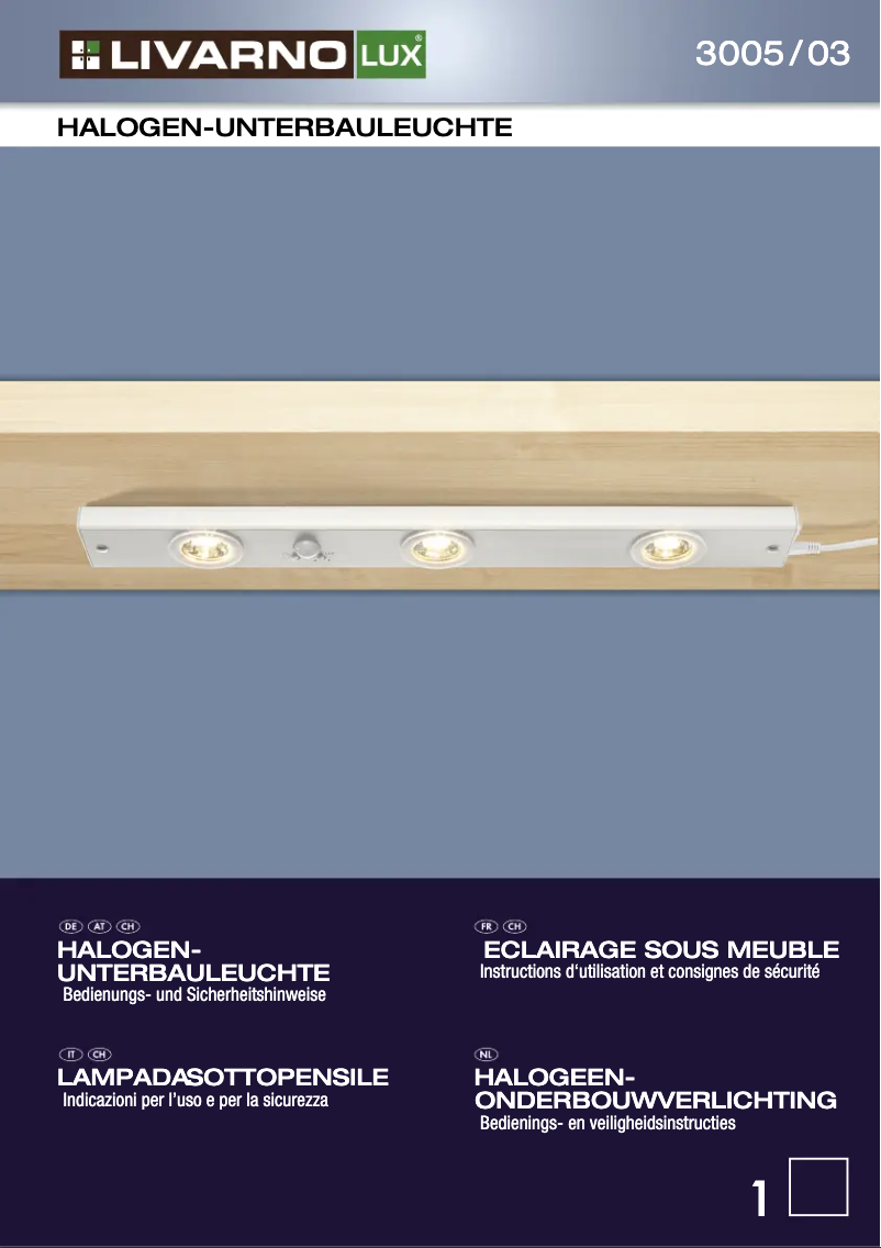 Página 1 del manual Manual de usuario Livarno Lux IAN 063919