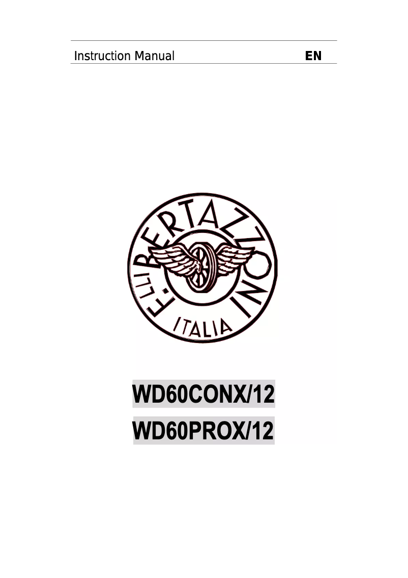 Página 1 del manual Manual de instrucciones Bertazzoni WD60HERNE