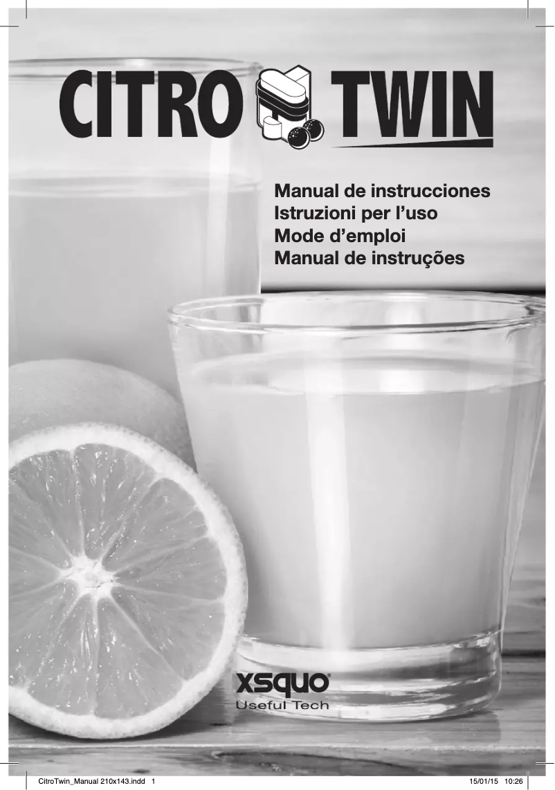 Page 1 de la notice Manuel utilisateur Xsquo CitroTwin