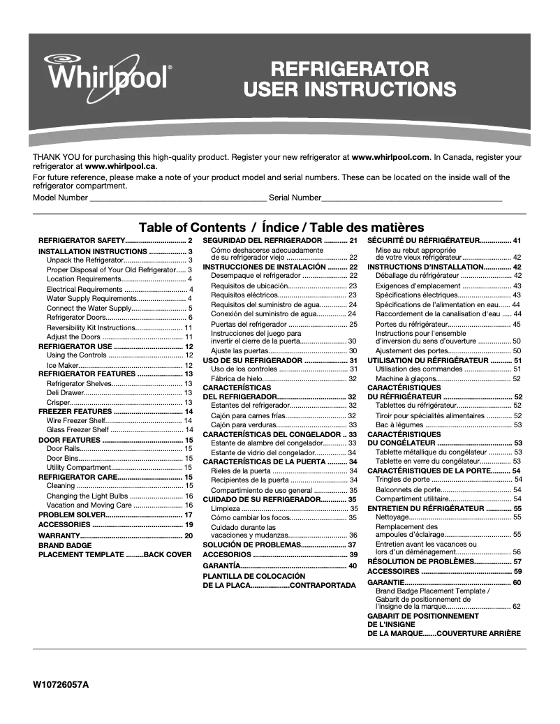 Imagen de la primera página del manual del dispositivo WRT104TFDB
