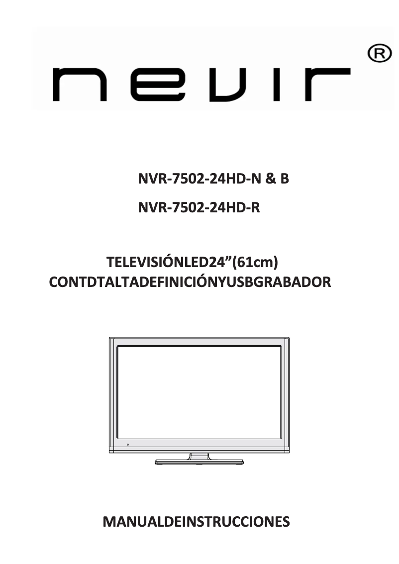 Page n°1 - Manuel utilisateur Nevir NVR-7502-24HD-N