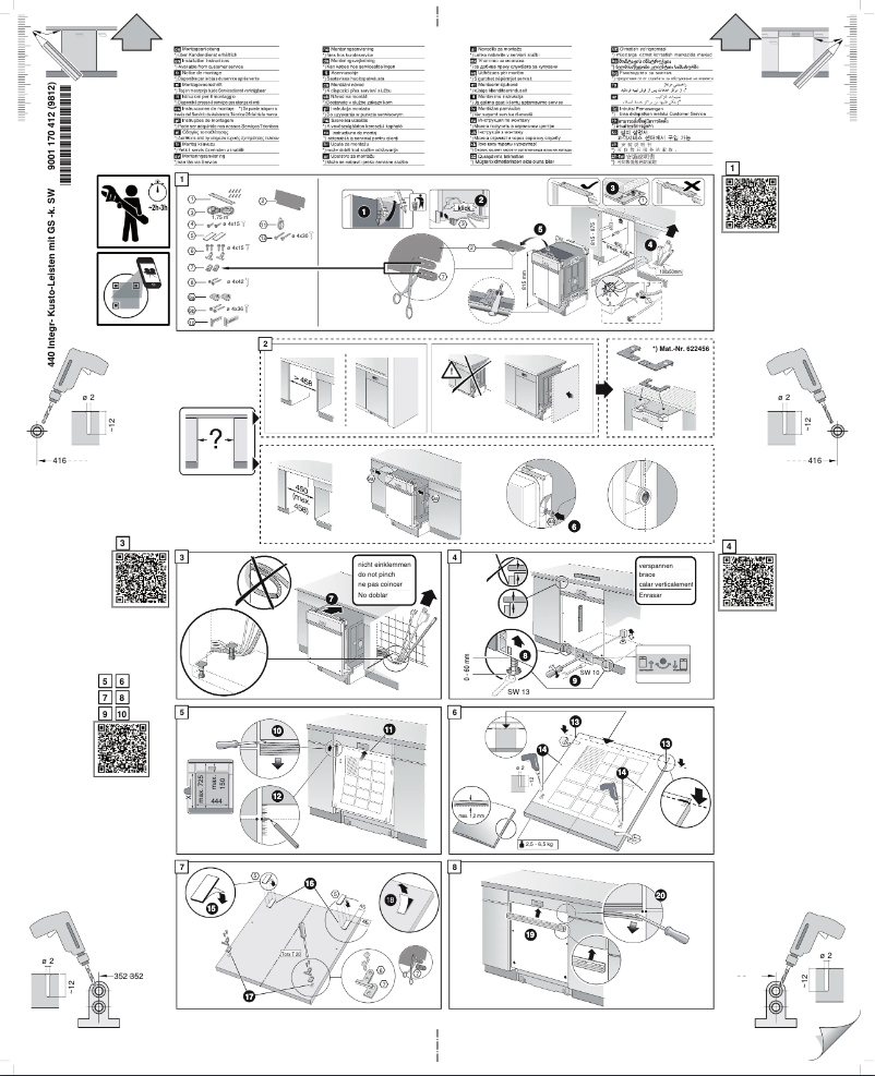 Page n°1 - Guide d'installation Bosch SPI69T75EU