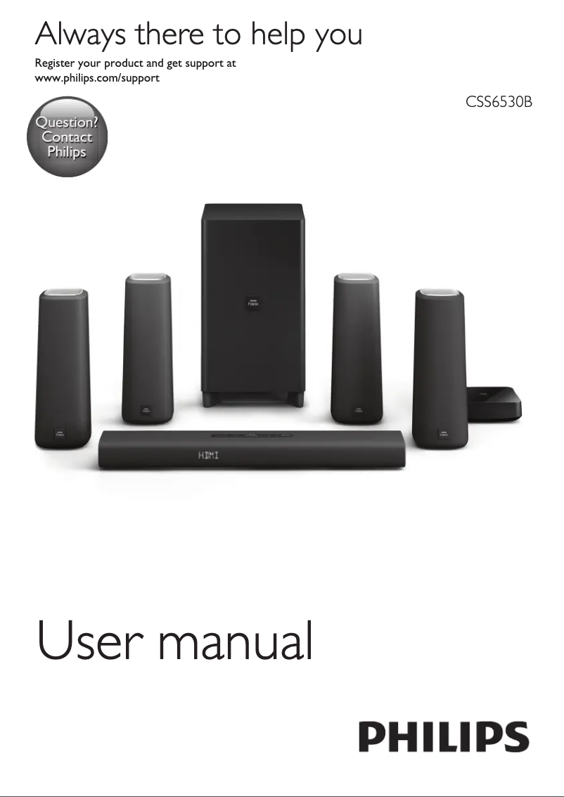 Image de la première page du manuel de l'appareil Fidelio CSS6530B