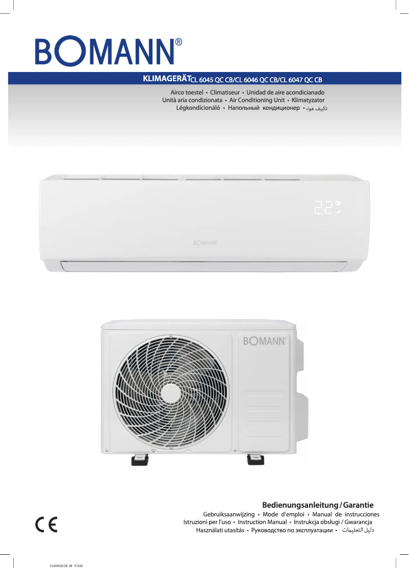 Page n°1 - Manuel utilisateur Bomann CL 6047 QC CB