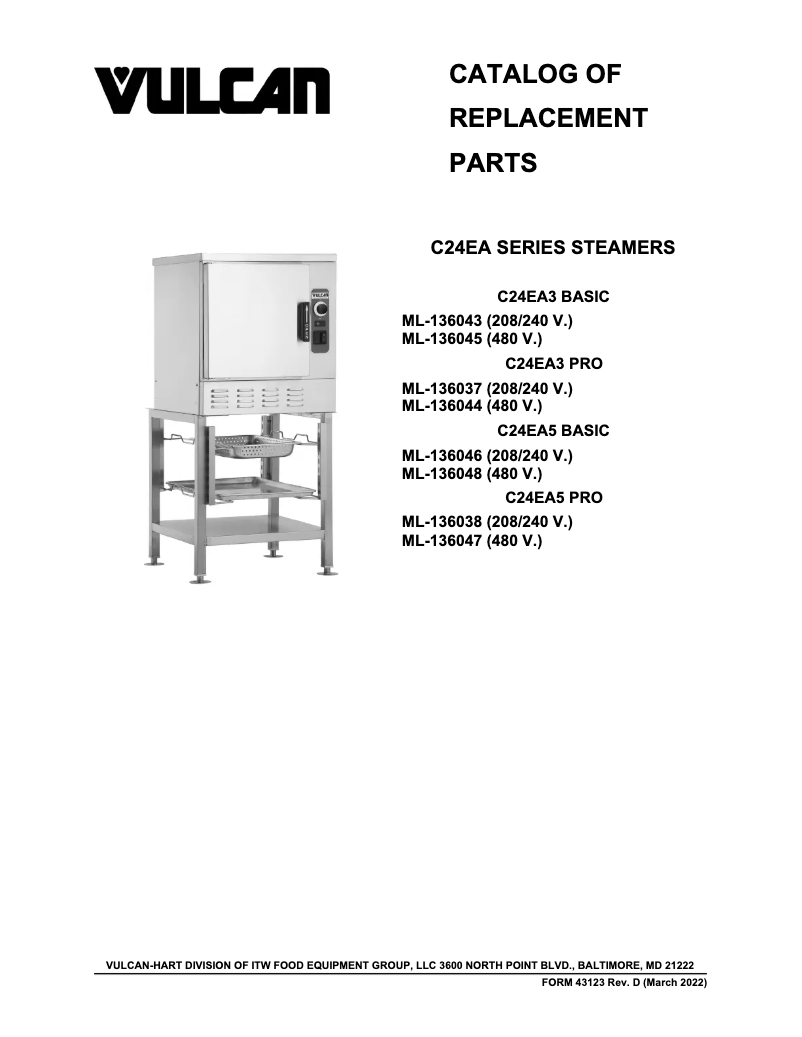 Image de la première page du manuel de l'appareil C24EA5 PS