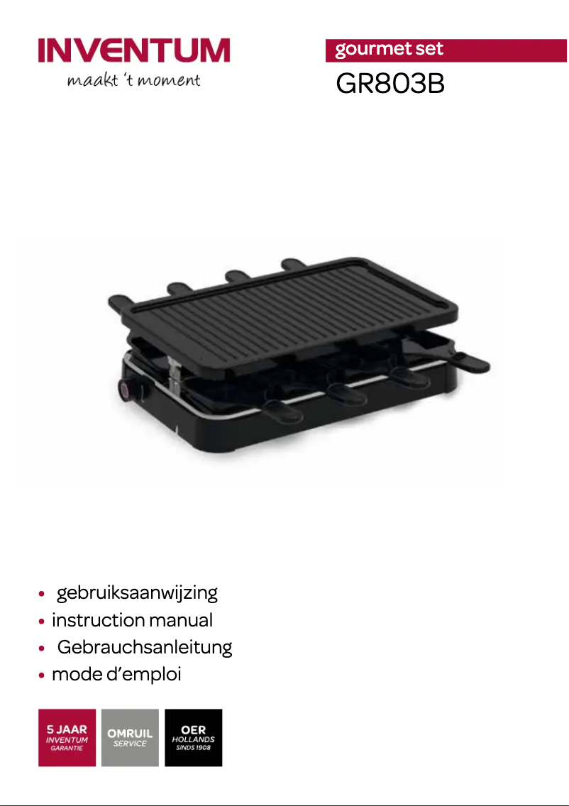 Image de la première page du manuel de l'appareil GR803B