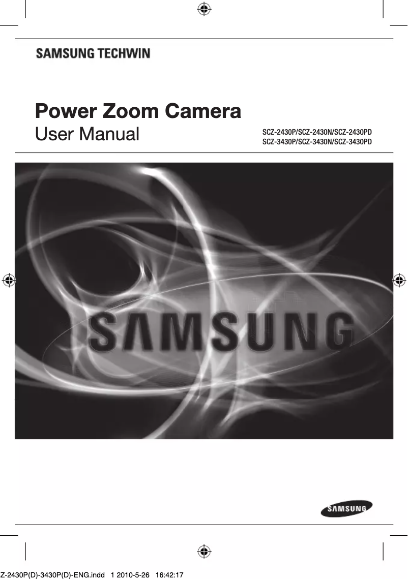 Page 1 de la notice Manuel utilisateur Hanwha SCZ-3430N