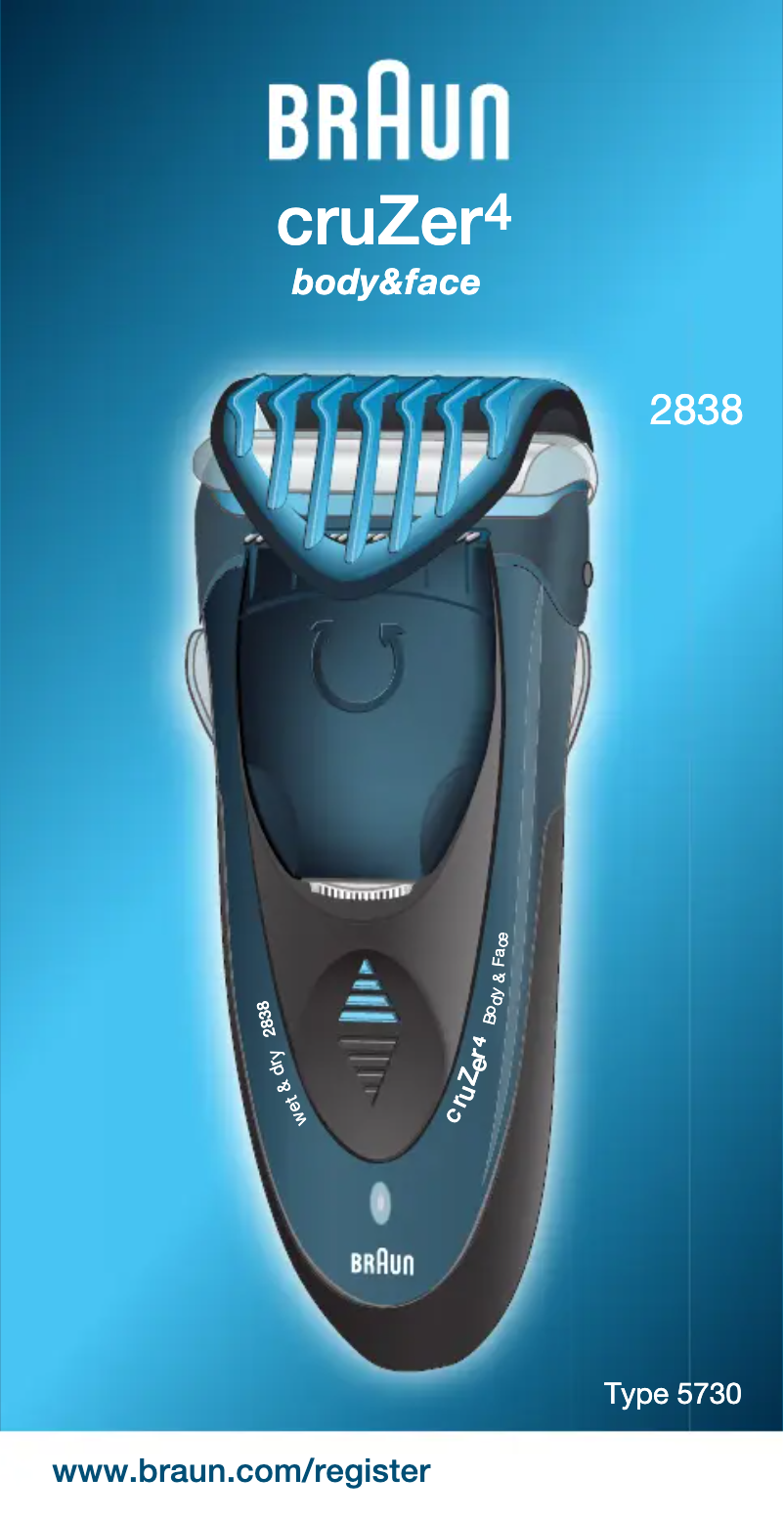 Page 1 de la notice Manuel utilisateur Braun Cruzer 4