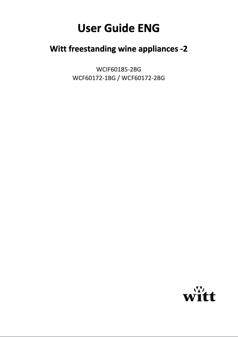 Página 1 del manual Manual de usuario Ecotronic WCF60172-2BG