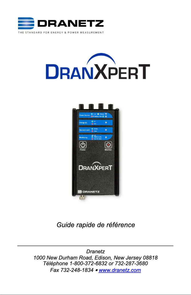 Image de la première page du manuel de l'appareil DranXperT