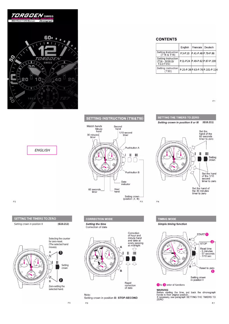 Page n°1 - Manuel utilisateur Torgoen T16BL44SV