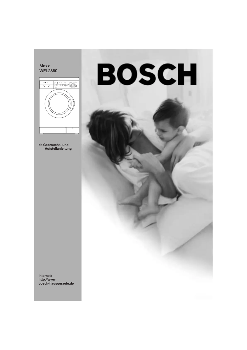 Page 1 de la notice Manuel utilisateur Bosch WFL2860