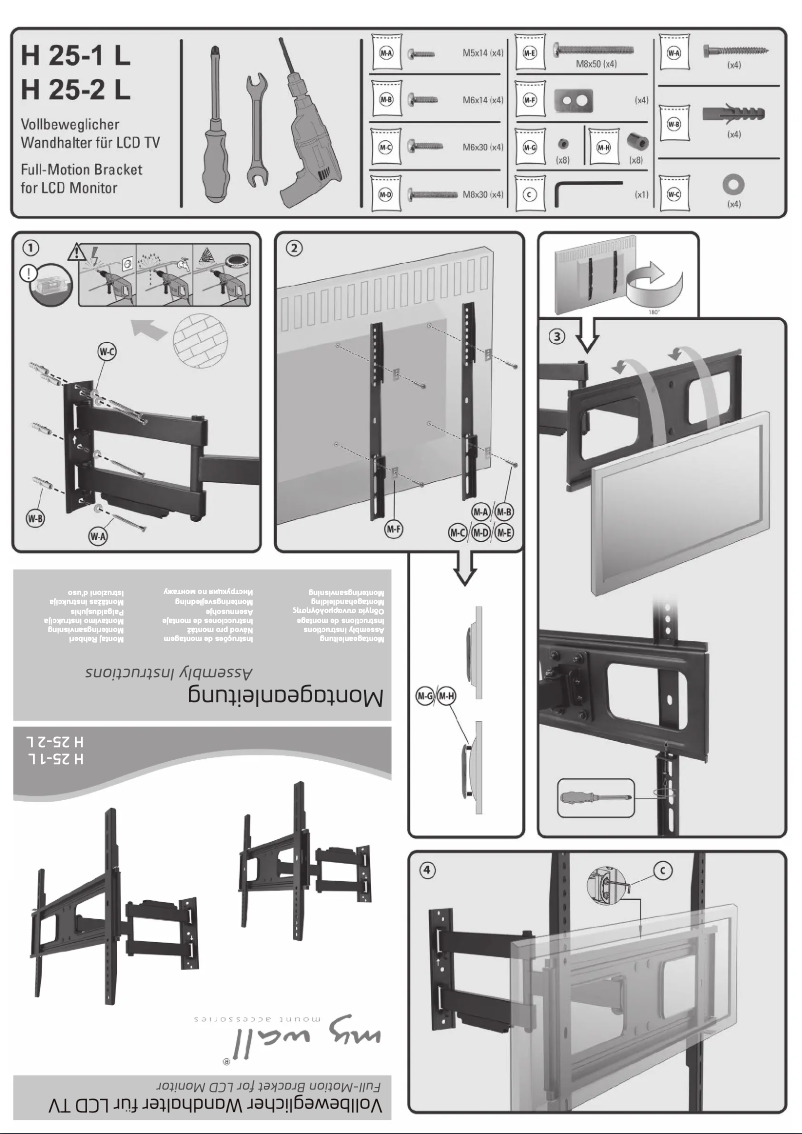 Page 1 de la notice Manuel utilisateur My Wall H 25-1 L