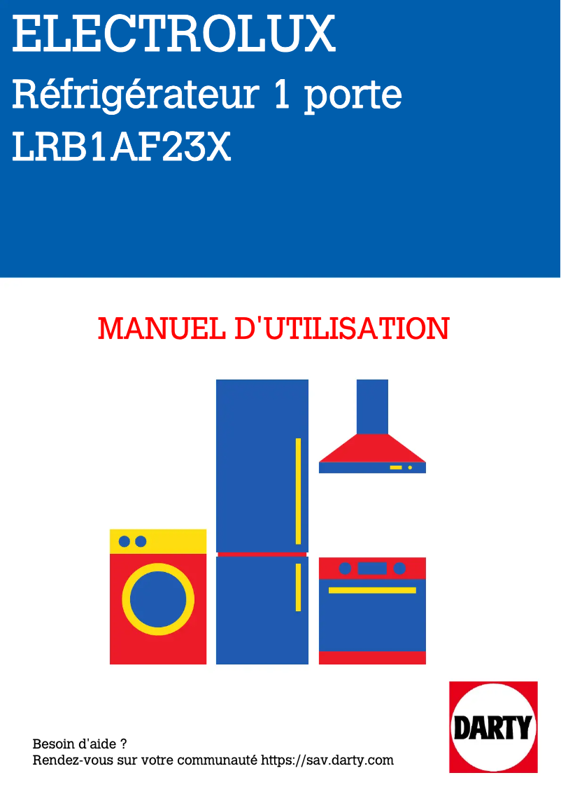 Page n°1 - Manuel utilisateur Electrolux LRB1AF23X