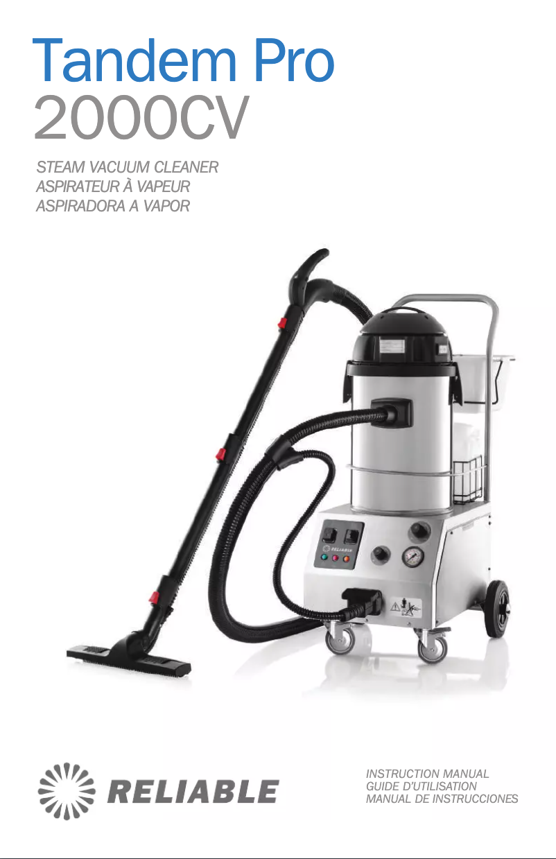 Image de la première page du manuel de l'appareil Tandem Pro 2000CV