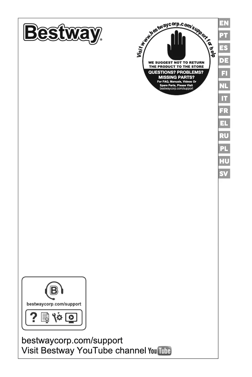 Page 1 de la notice Manuel utilisateur Bestway Fast Set 57338