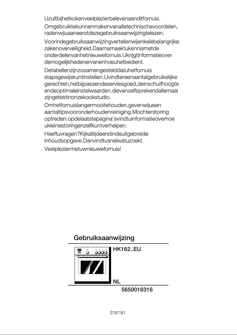 Page 1 de la notice Manuel utilisateur Siemens HK16255