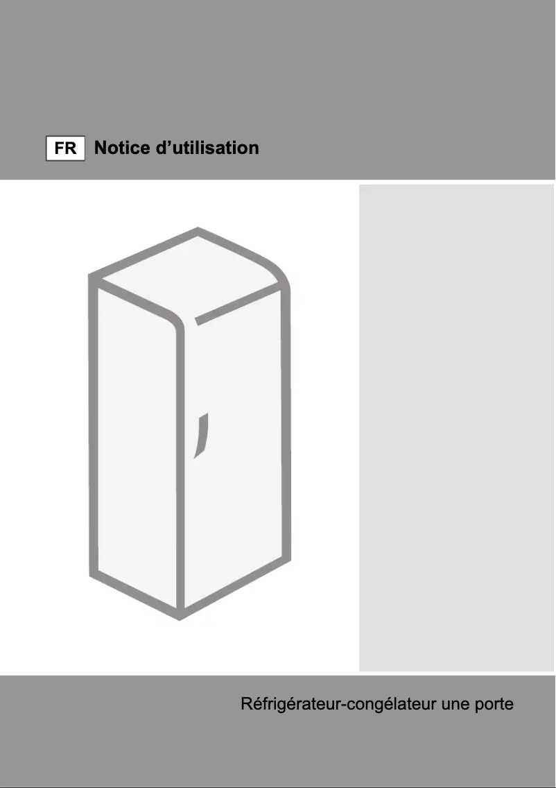 Page 1 de la notice Manuel utilisateur Gorenje RBI4121BW