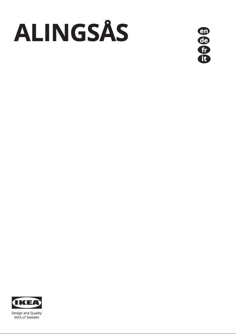 Image de la première page du manuel de l'appareil ALINGSÅS 605.679.57