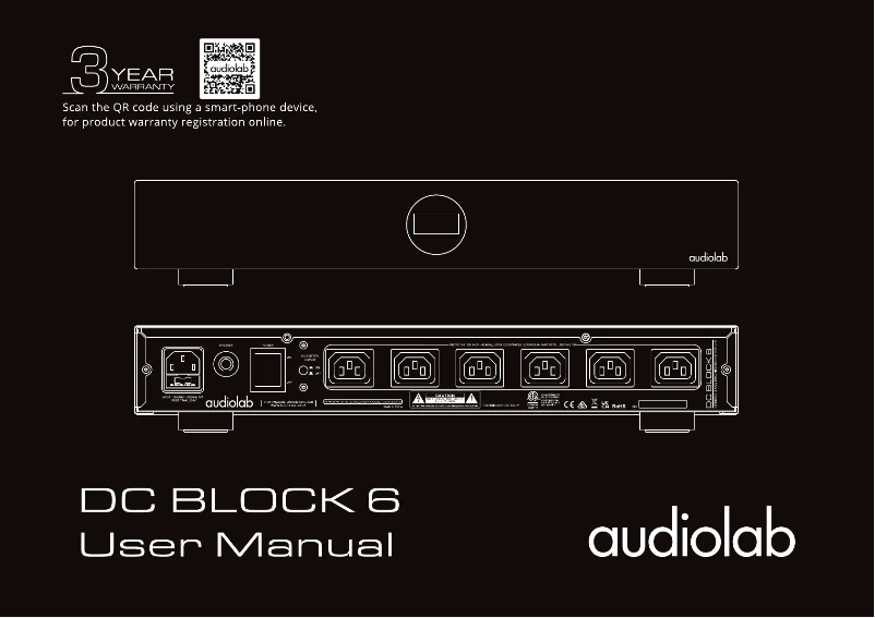 Page 1 de la notice Manuel utilisateur Audiolab DC Block 6