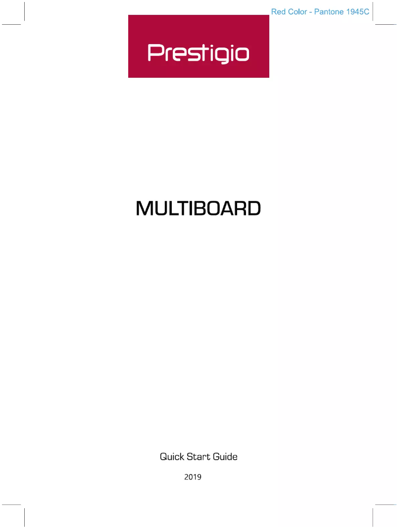 Page n°1 - Manuel utilisateur Prestigio PMB728L751