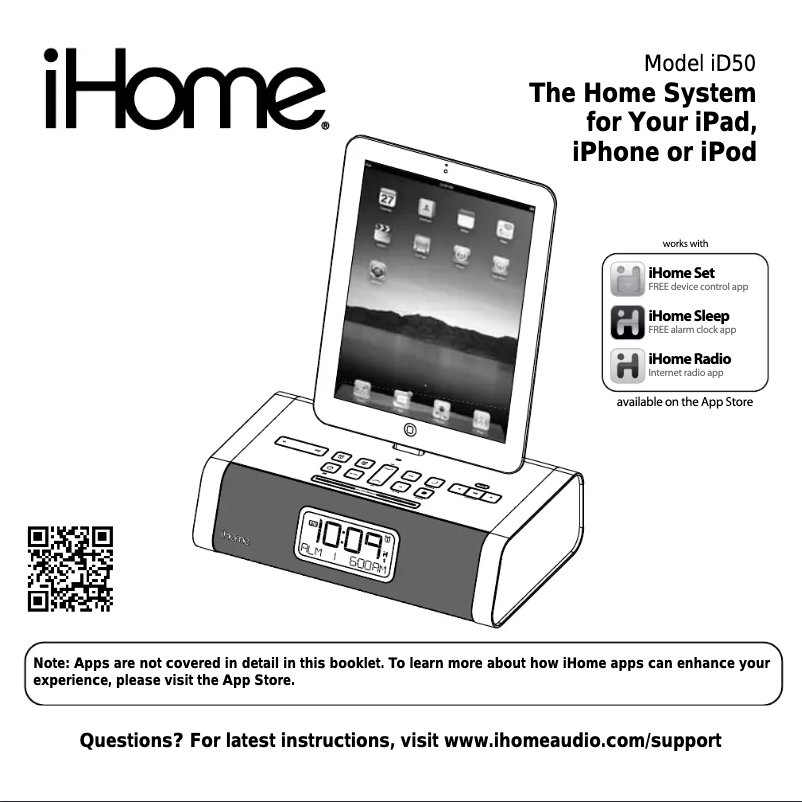 Página 1 del manual Manual de usuario iHome ID50BZC