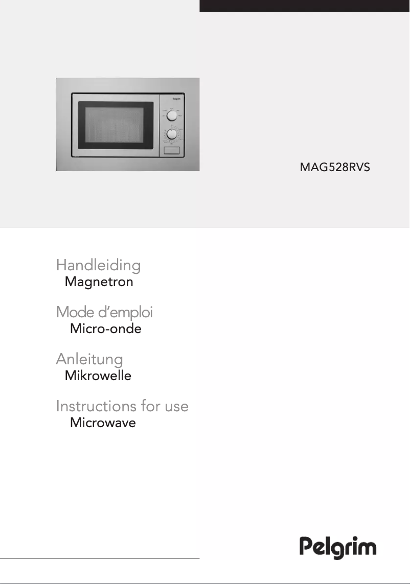 Image de la première page du manuel de l'appareil MAG528RVS