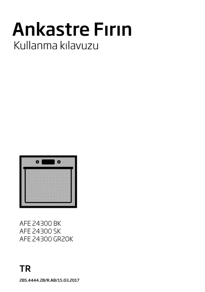 Page 1 de la notice Manuel utilisateur Beko AFE 24300 SK