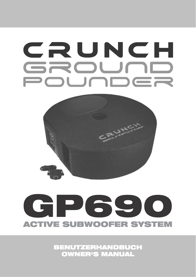 Page n°1 - Manuel utilisateur Audio Design GP690