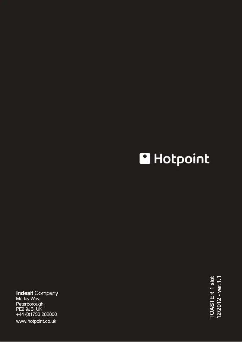 Página 1 del manual Manual de usuario Hotpoint TT 12E AB0 UK