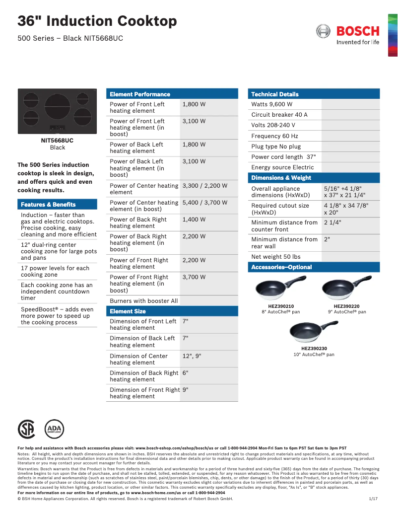 Image de la première page du manuel de l'appareil NIT5668UC