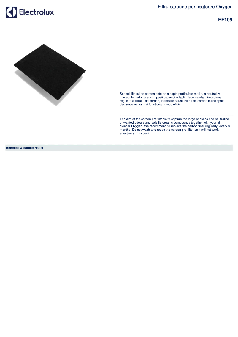 Image de la première page du manuel de l'appareil EF109